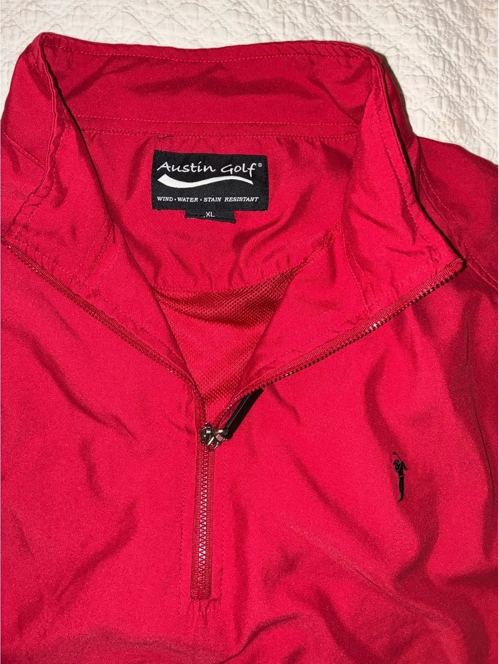 Austin Golf Wind, Stain Resistant Quarter Zip Jacket Size XL Rare Find Great con